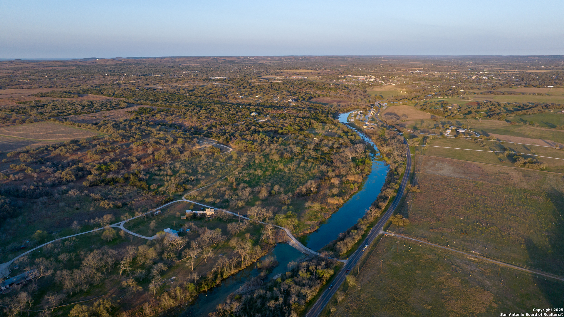 Tbd Lost Acres Loop Blanco, TX 78606 - Photo 6 of 39 an aerial view of house with yard and mountain view in back
