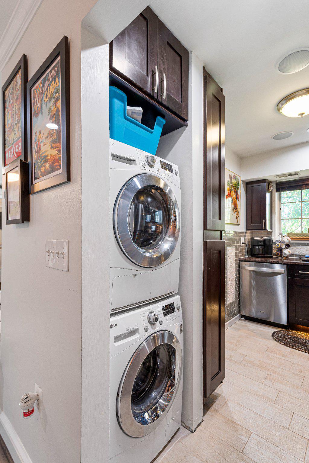 5613 Franconia Road, Unit 303 Alexandria, VA 22310 - Photo 14 of 27 a view of a kitchen with washer and dryer