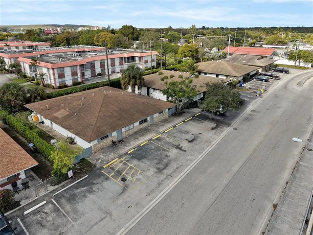 an aerial view of a city