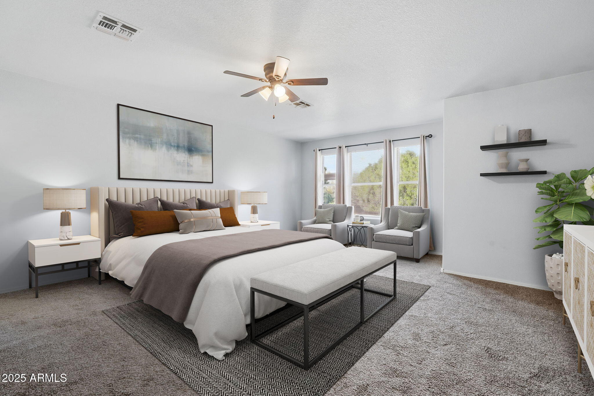 544 West Aviary Way Gilbert, AZ 85233 - Photo 4 of 45 a bedroom with bed couch and window