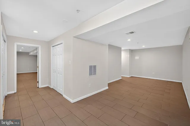 a view of an empty room