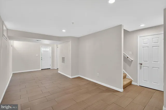 a view of an empty room