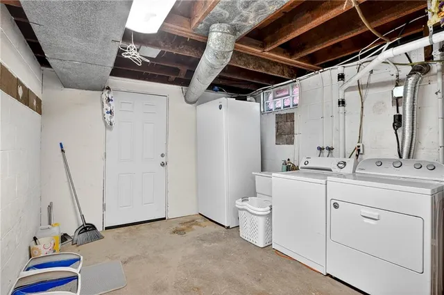 a view of a storage & utility room