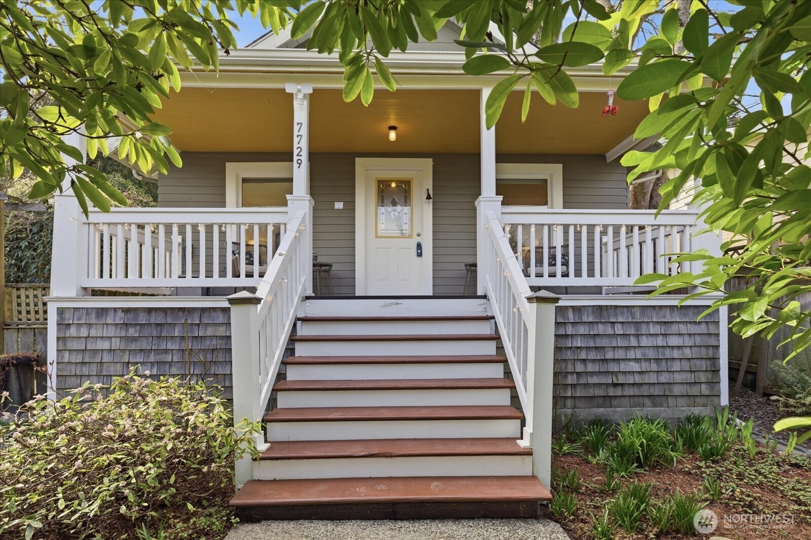 a view of a house with a window