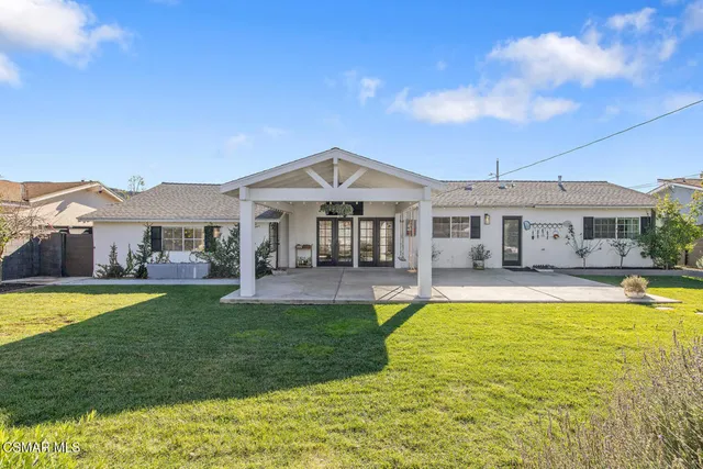 a view of a house with a patio