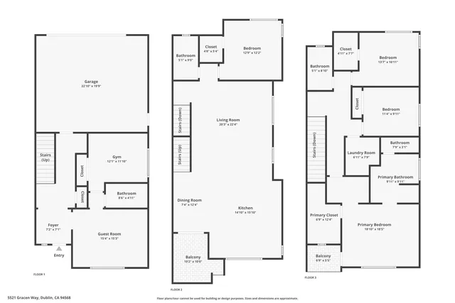 $1,349,000 | 5521 Gracen Way, Dublin, CA 94568