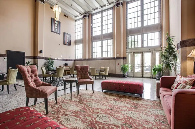 a outdoor living space with furniture