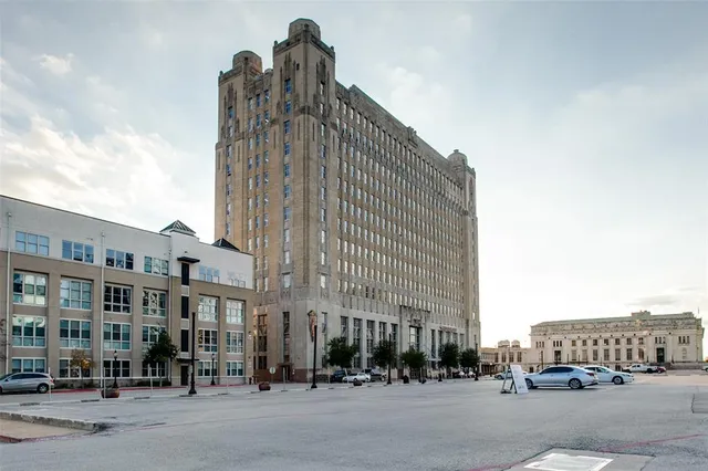a view of railway station with sitting area