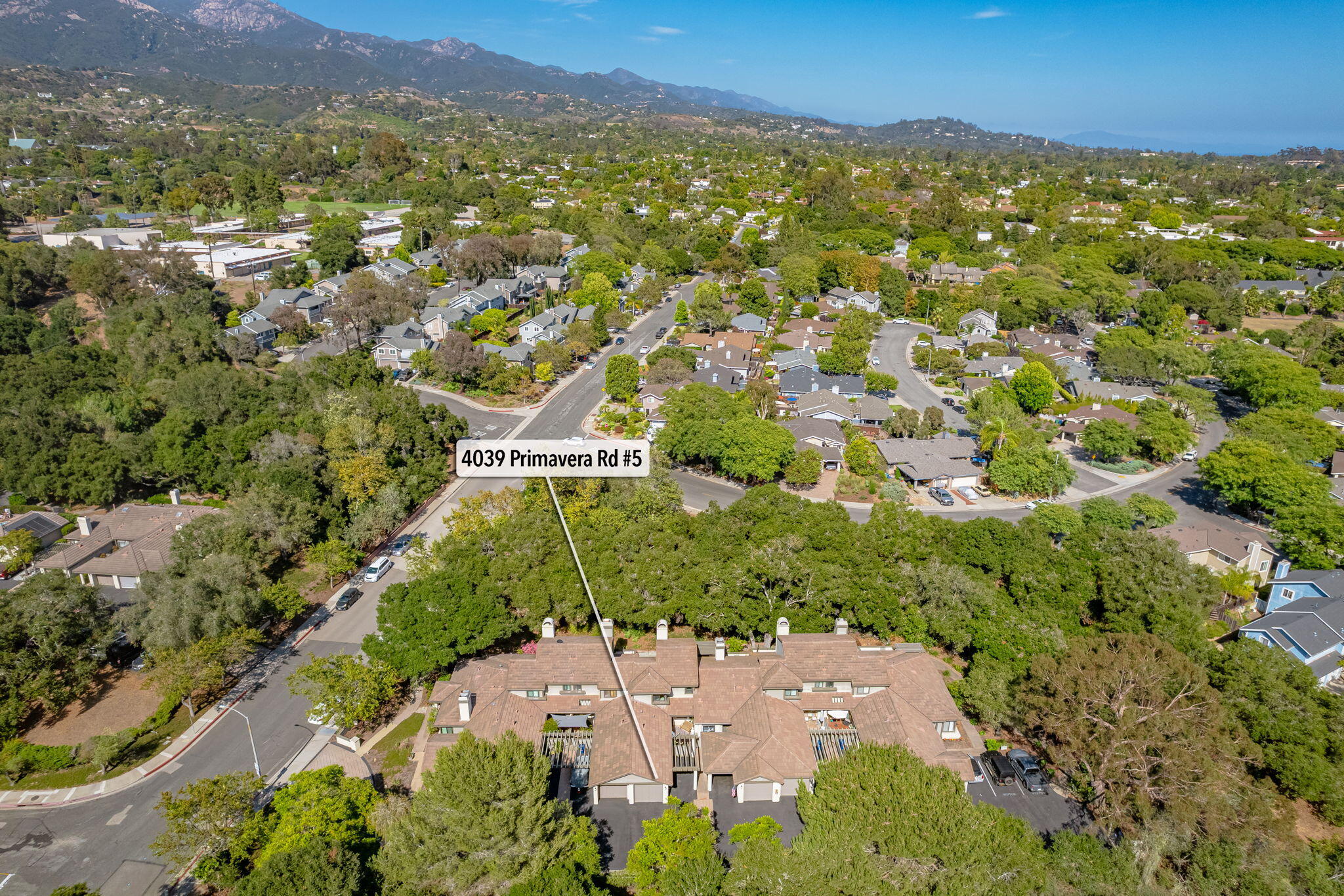 4039 Primavera Road, Unit 5 Santa Barbara, CA 93110 - Photo 30 of 32 Aerial
