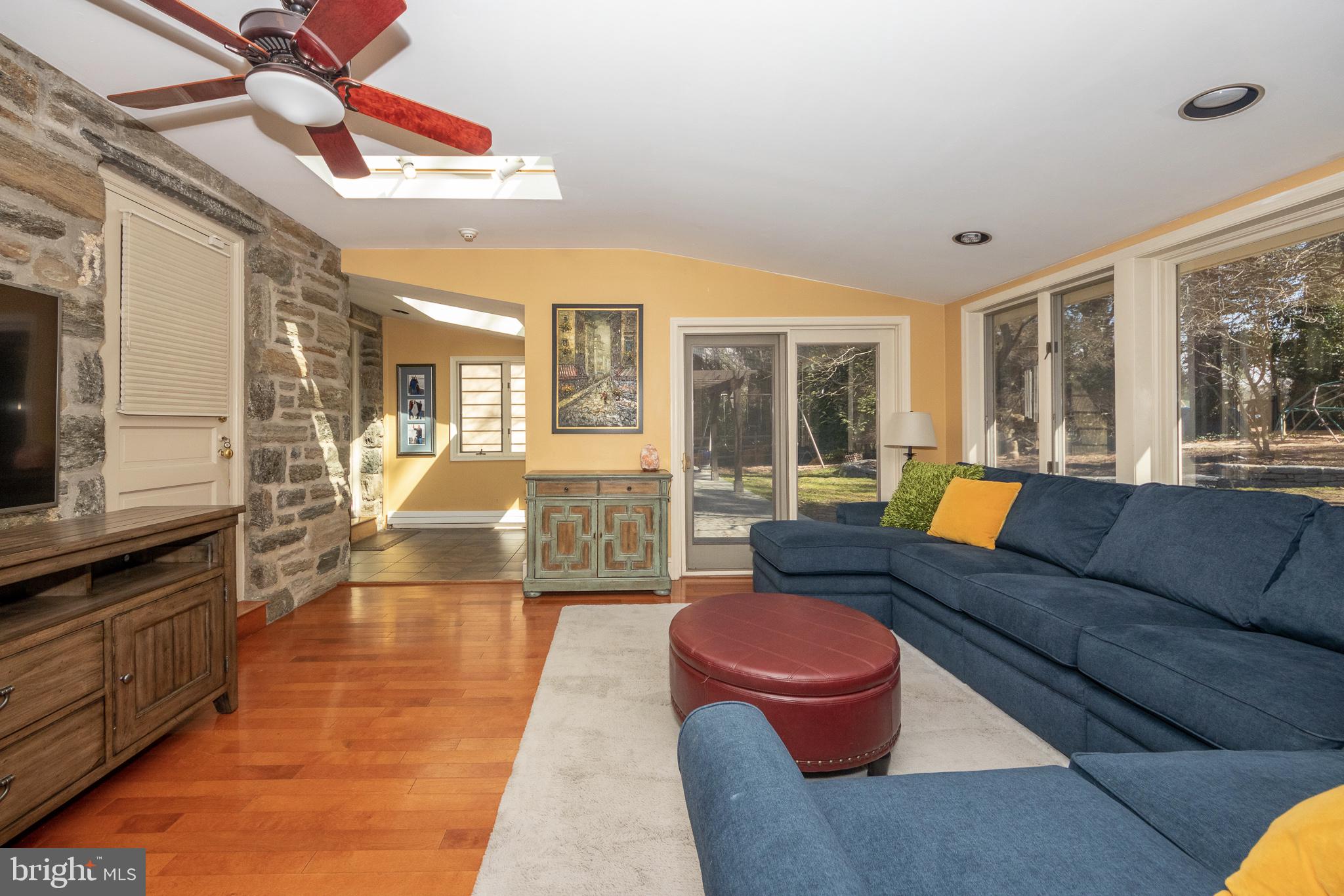 635 Mulford Road Wyncote, PA 19095 - Photo 15 of 45 Family Room with exposed stone
