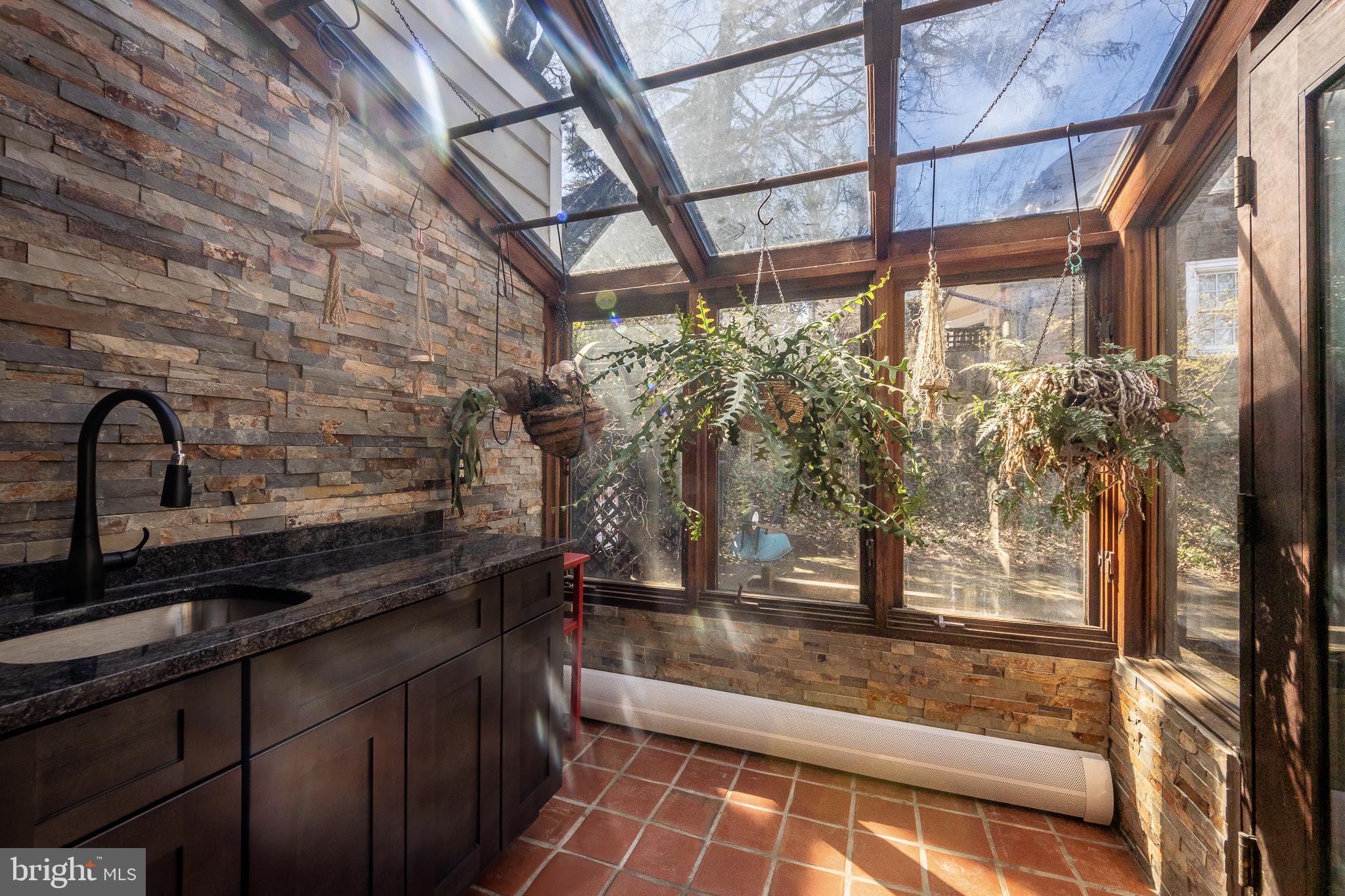 635 Mulford Road Wyncote, PA 19095 - Photo 19 of 45 Mud Room with stacked stone & utility sink