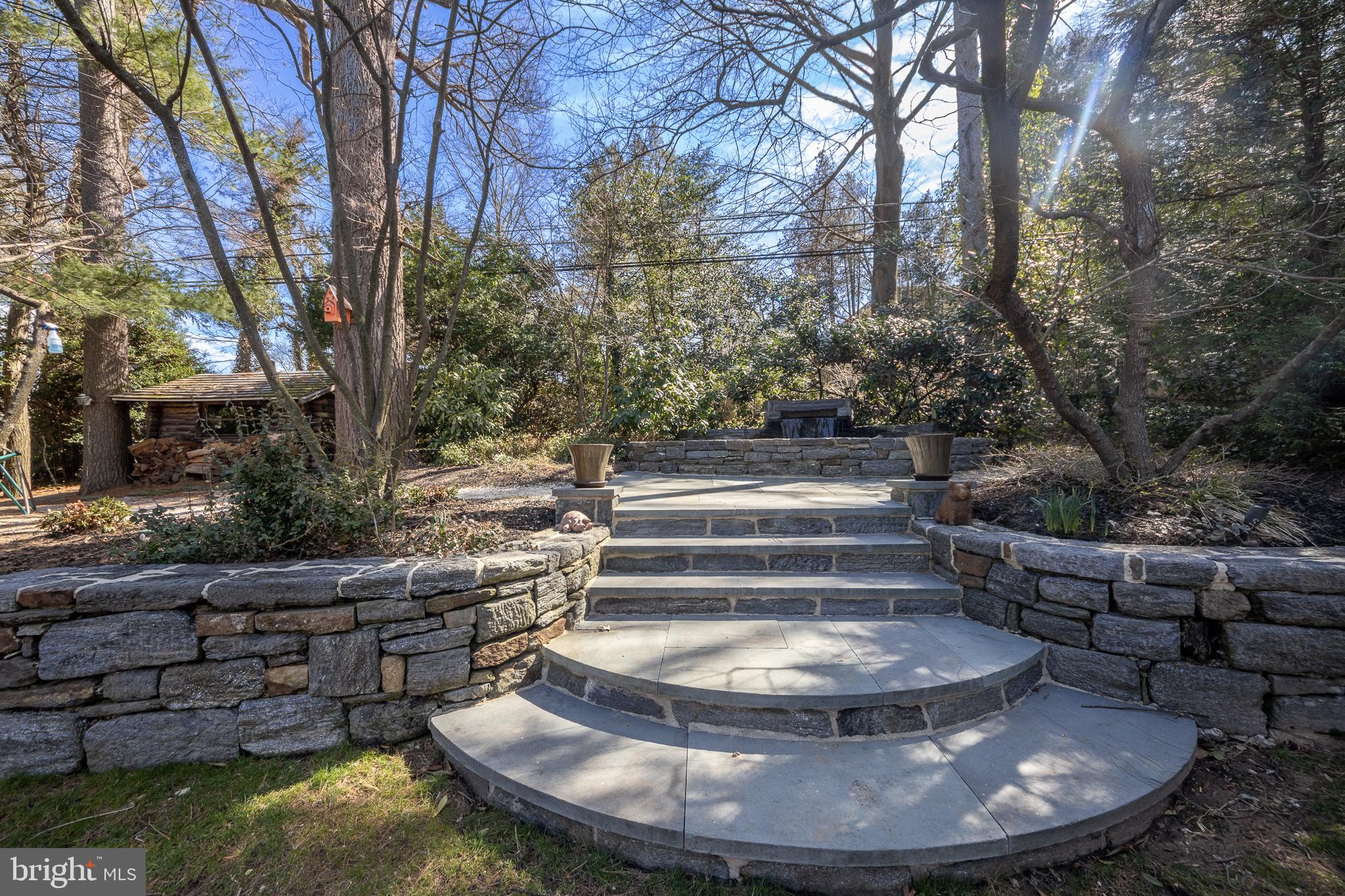 635 Mulford Road Wyncote, PA 19095 - Photo 36 of 45 Hardscape, Koi Pond, Fountain