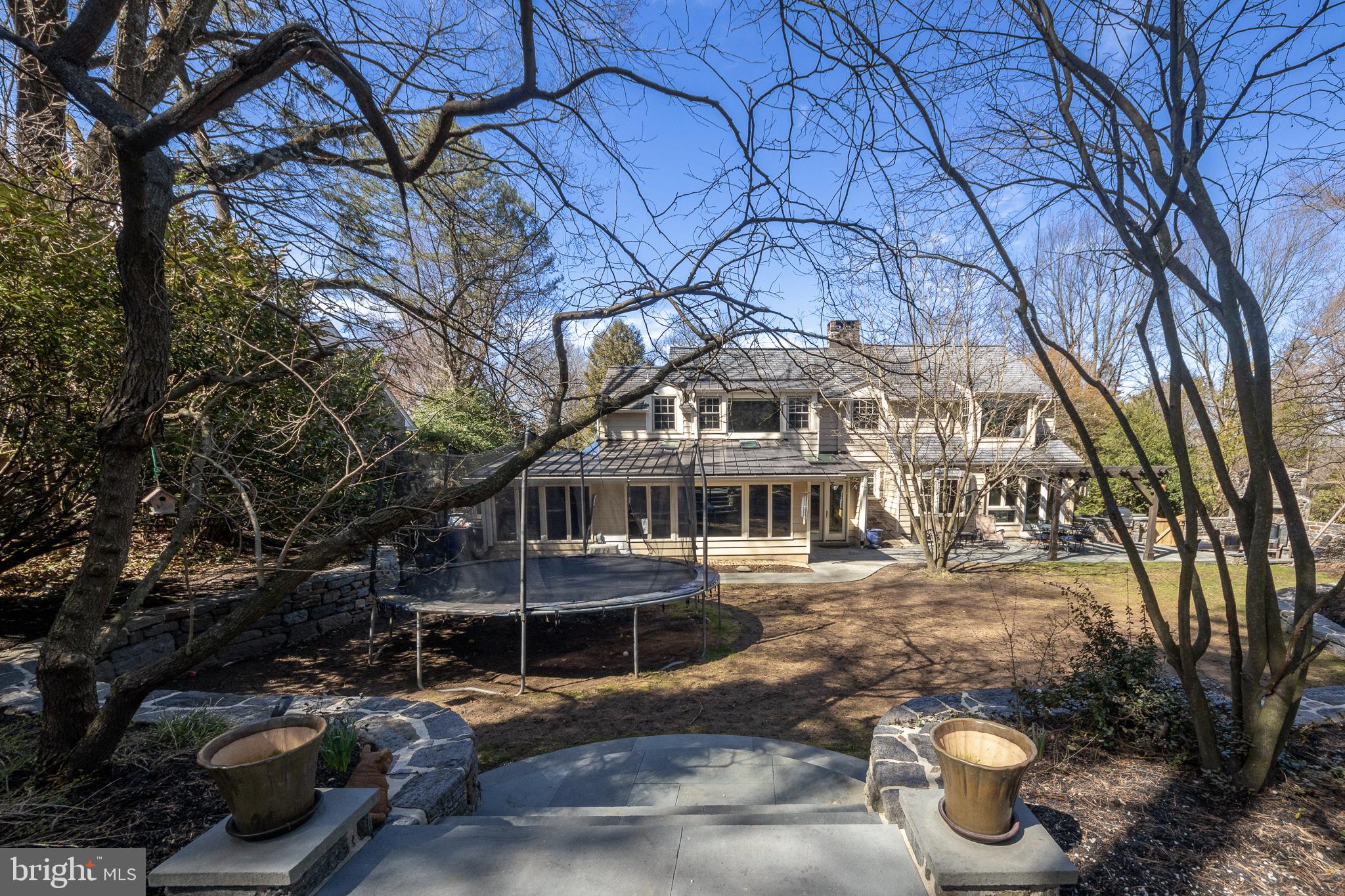 635 Mulford Road Wyncote, PA 19095 - Photo 38 of 45 Rear yard and rear house elevation
