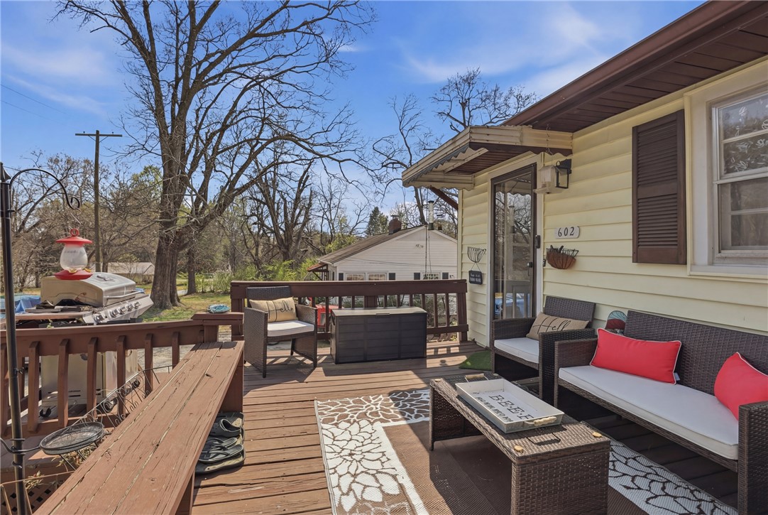 602 South Tugaloo Street Walhalla, SC 29691 - Photo 27 of 38 This inviting outdoor space offers a perfect setting for relaxation and entertainment.