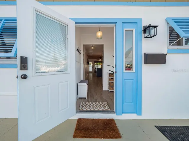 a view of front door