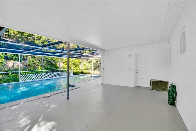 a view of porch with seating space