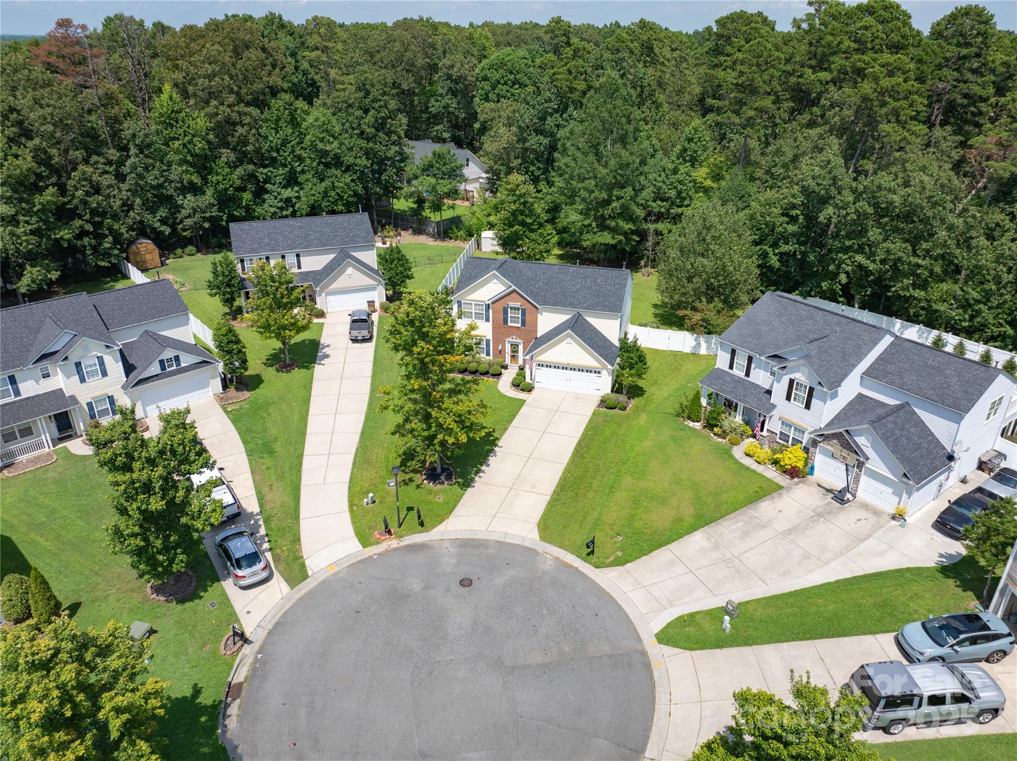 4113 Edgeview Drive Indian Trail, NC 28079 - Photo 27 of 28 an aerial view of a house with garden space and street view