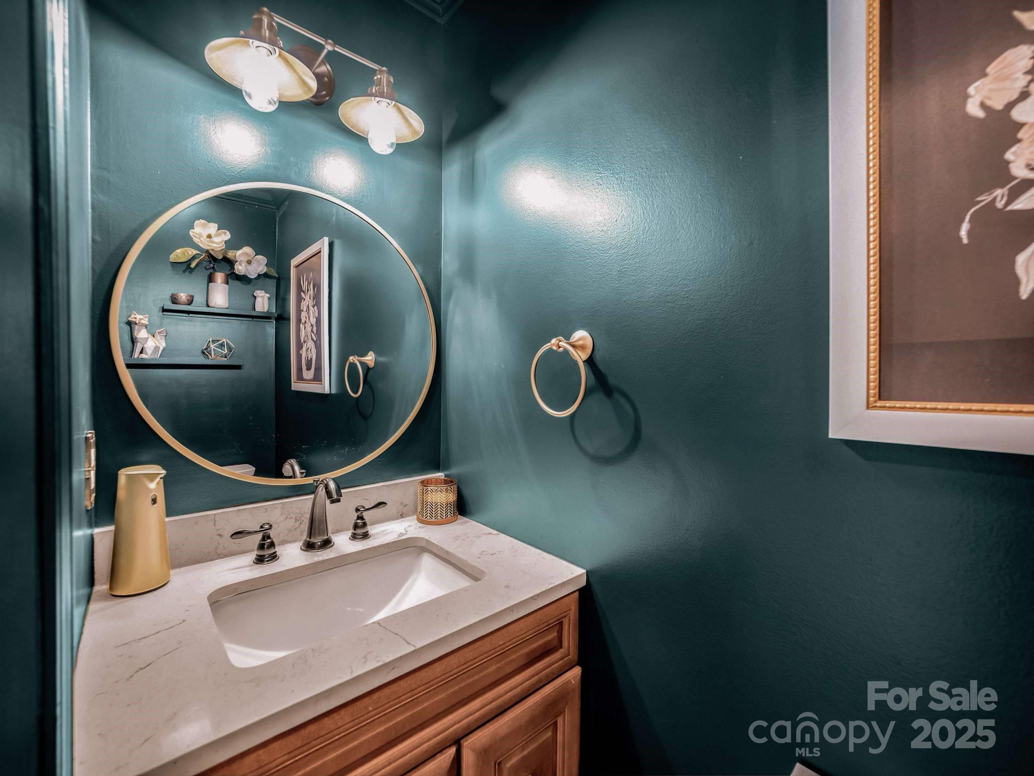 4113 Edgeview Drive Indian Trail, NC 28079 - Photo 7 of 28 a bathroom with a sink and a mirror