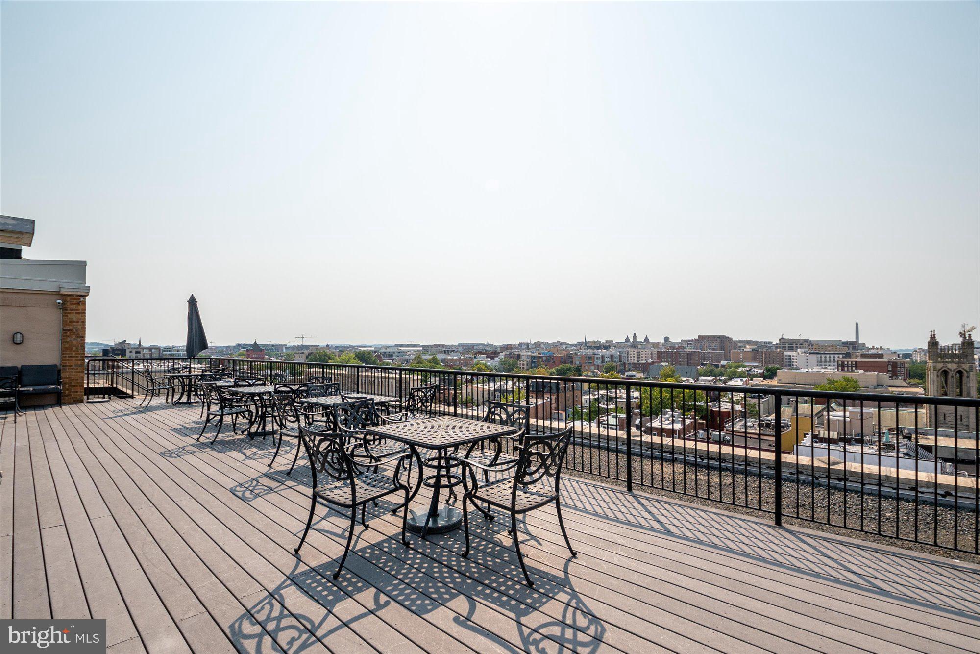 1701 16th Street Northwest, Unit 802 Washington, DC 20009 - Photo 17 of 33 a view of a terrace with seating space