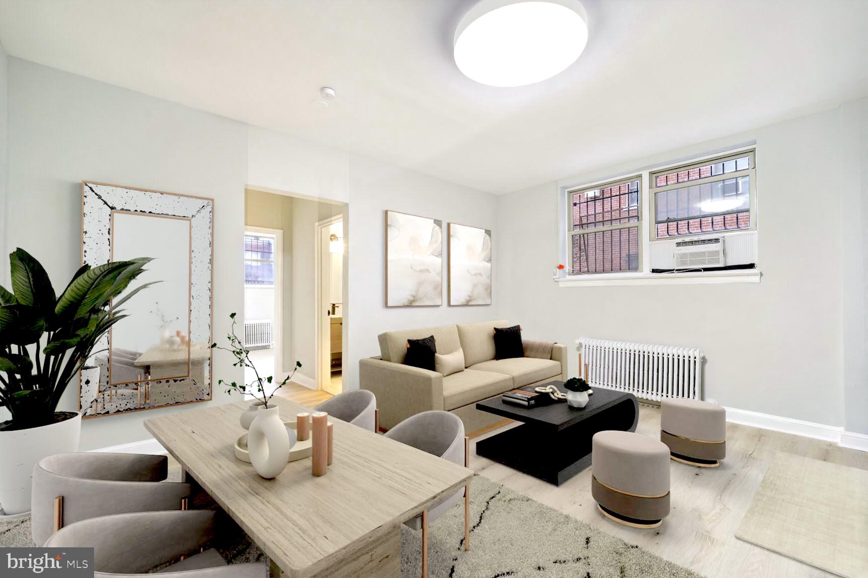 3937 S Street Southeast, Unit 6A Washington, DC 20020 - Photo 17 of 23 a living room with furniture and a potted plant