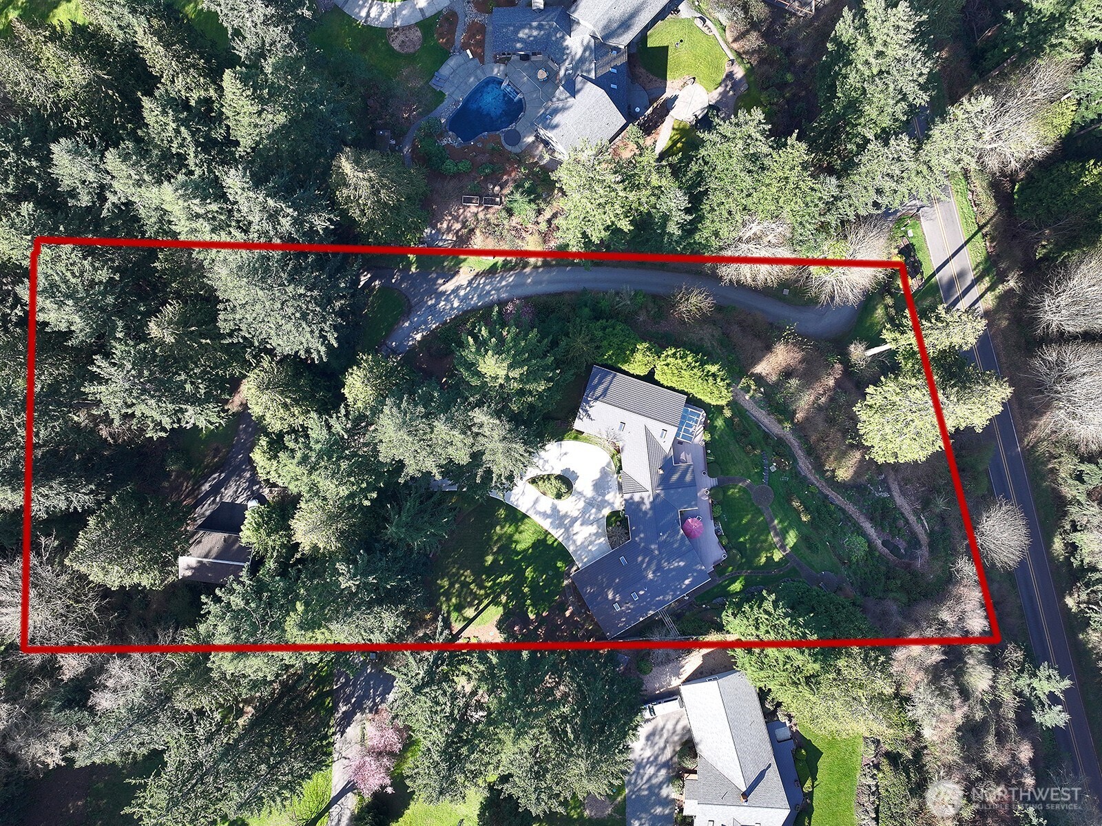 8111 Possession Ridge Lane Clinton, WA 98236 - Photo 36 of 37 an aerial view of a house