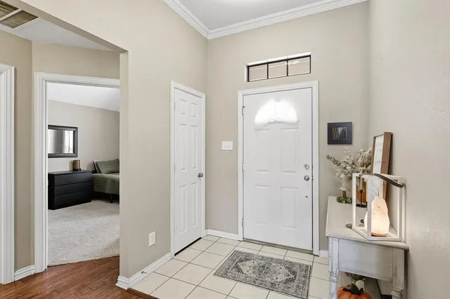 a view of a livingroom with a flat screen tv