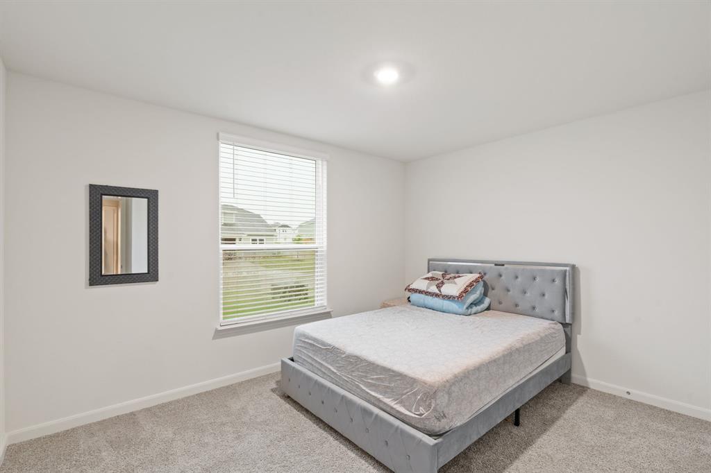 8216 Columbia Falls Road Ponder, TX 76259 - Photo 14 of 28 Carpeted bedroom with baseboards and multiple windows