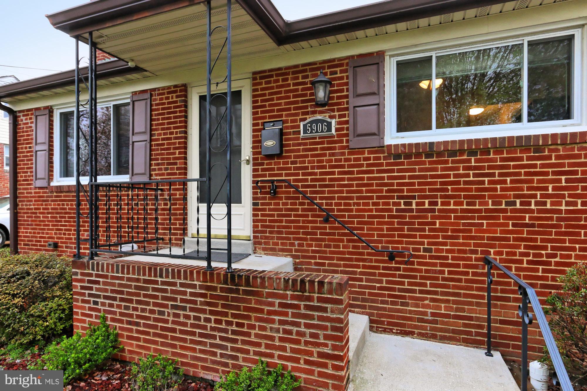 5906 Craig Street Springfield, VA 22150 - Photo 4 of 54 Covered front entry
