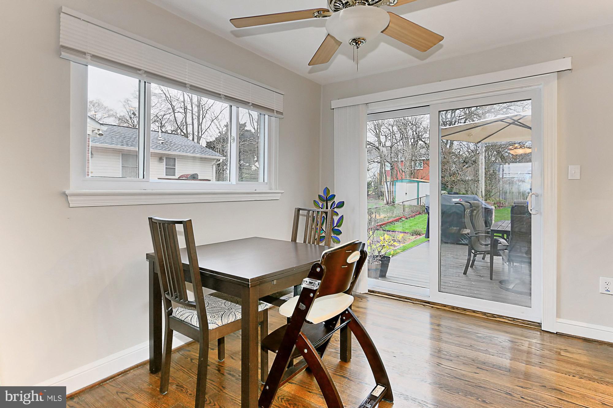 5906 Craig Street Springfield, VA 22150 - Photo 10 of 54 Dining room and slider to deck