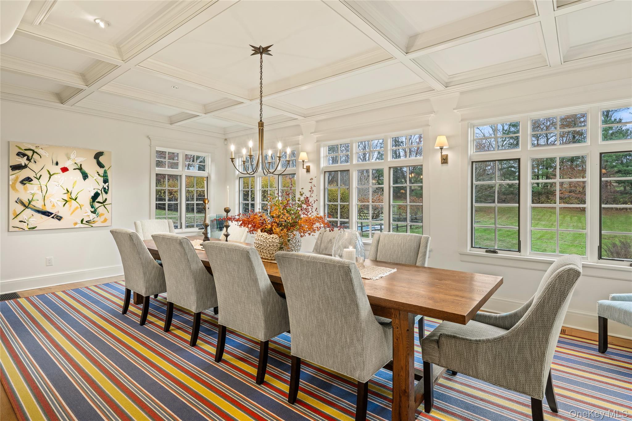 440 Long Ridge Road Pound Ridge, NY 10576 - Photo 14 of 28 a view of a dining room with furniture window and outside view
