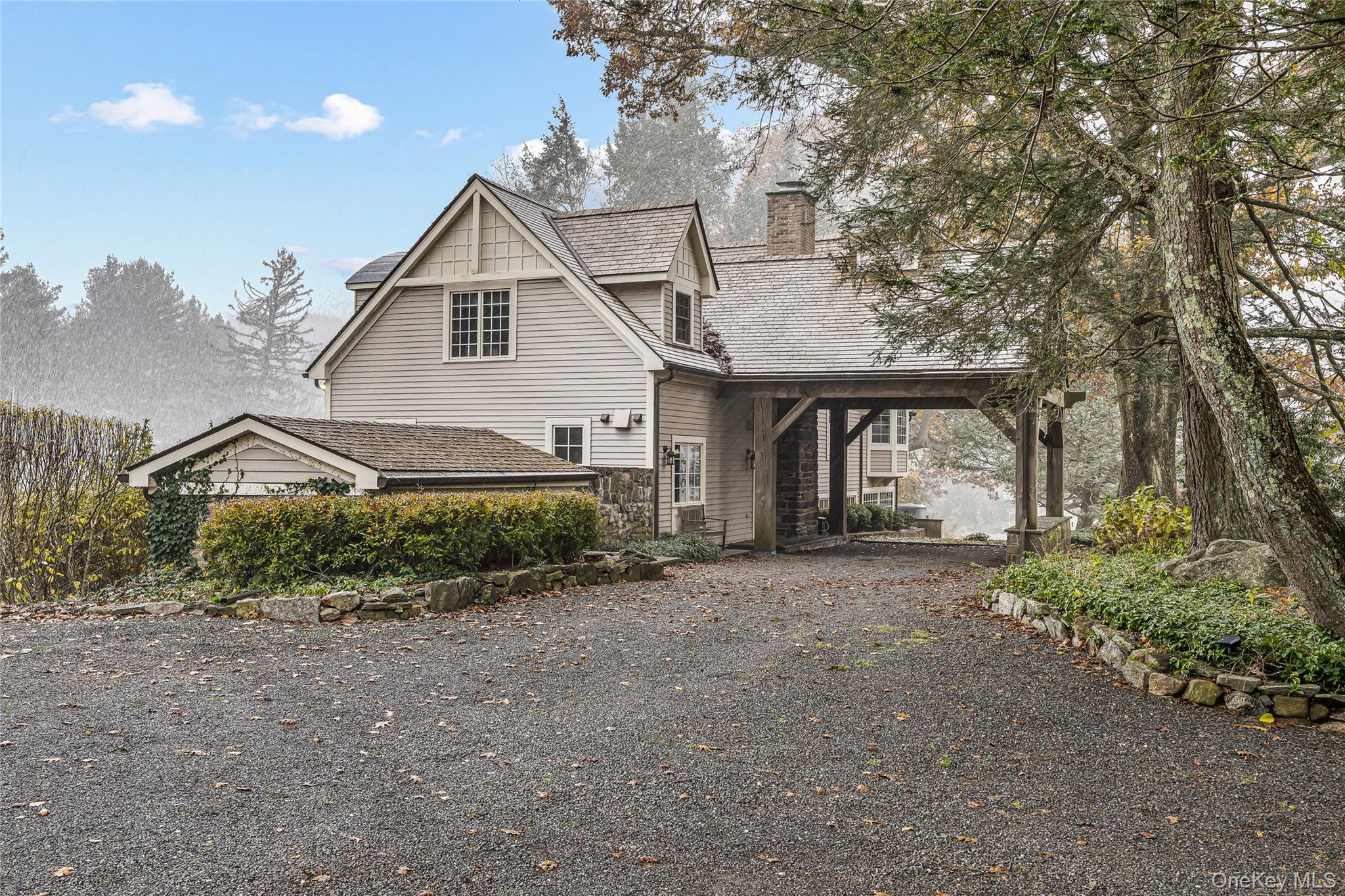 440 Long Ridge Road Pound Ridge, NY 10576 - Photo 23 of 28 a view of a house with a yard and large tree