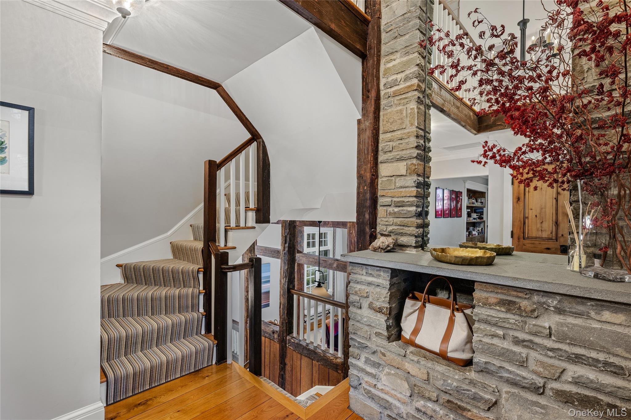 440 Long Ridge Road Pound Ridge, NY 10576 - Photo 6 of 28 a view of entryway and hall with wooden floor