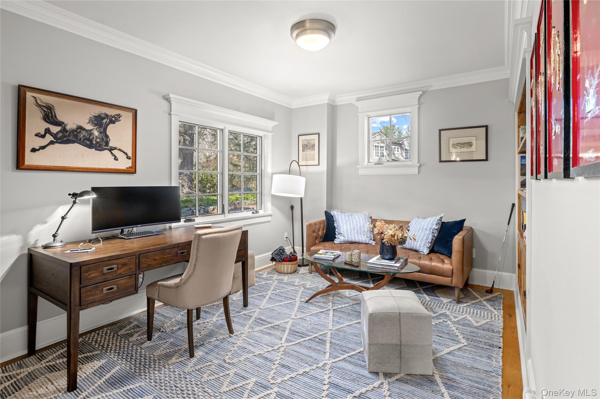 440 Long Ridge Road Pound Ridge, NY 10576 - Photo 7 of 28 a living room with furniture and a flat screen tv