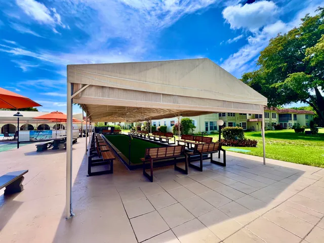 a view of outdoor space with seating