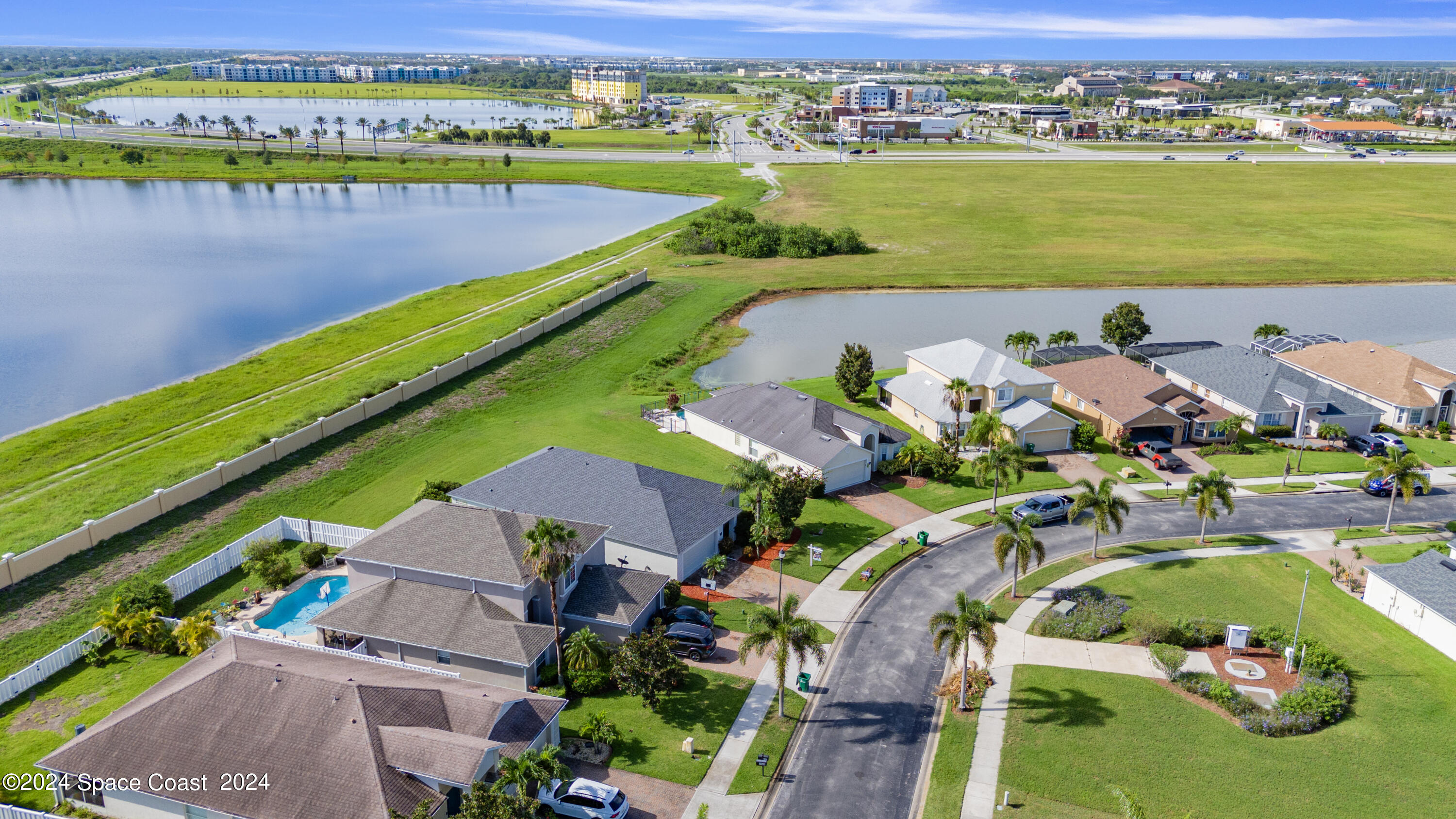 4220 Chardonnay Drive Rockledge, FL 32955 - Photo 51 of 51 a view of a lake with a city view