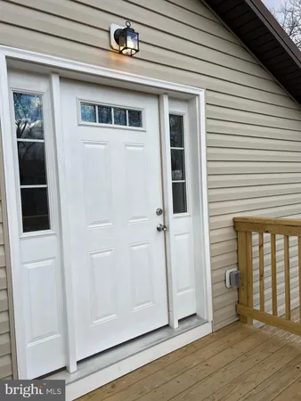 a view of front door of the house