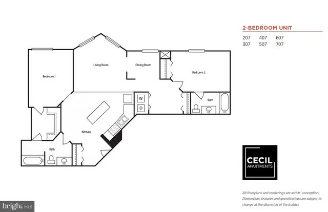 $1,200 | 1123 North Eutaw Street, Unit 1BR, Baltimore, MD 21201