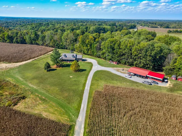 a view of a house with furniture and a bike