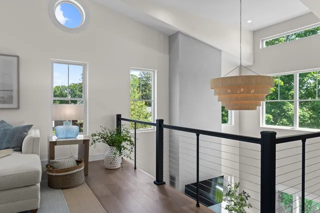 a view of a living room and a window