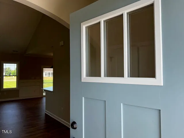 a view of an entryway of a house