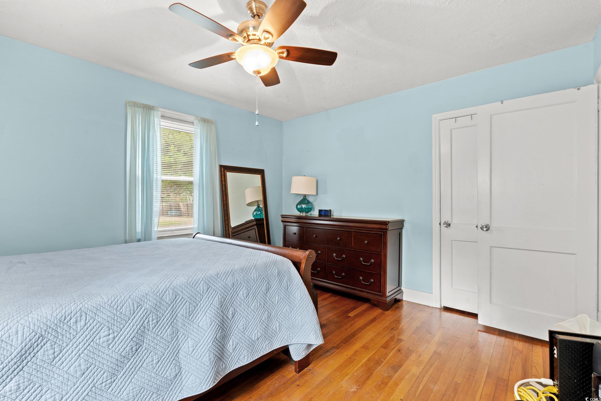 324 Edgewood Circle Conway, SC 29527 - Photo 15 of 31 Bedroom featuring wood-type flooring and ceiling fan