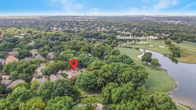 an aerial view of city and lake view