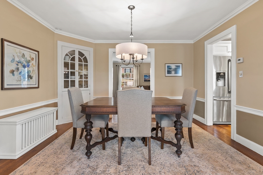 29 Allen Road Winchester, MA 01890 - Photo 13 of 42 a view of a dining room with furniture window and wooden floor