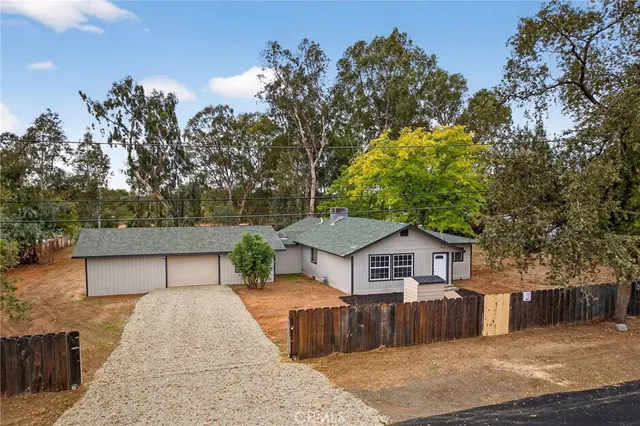 a house with trees in the background
