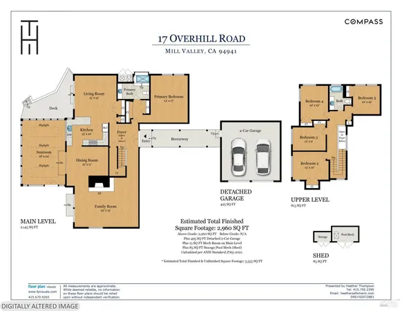 $2,975,000 | 17 Overhill Road, Mill Valley, CA 94941