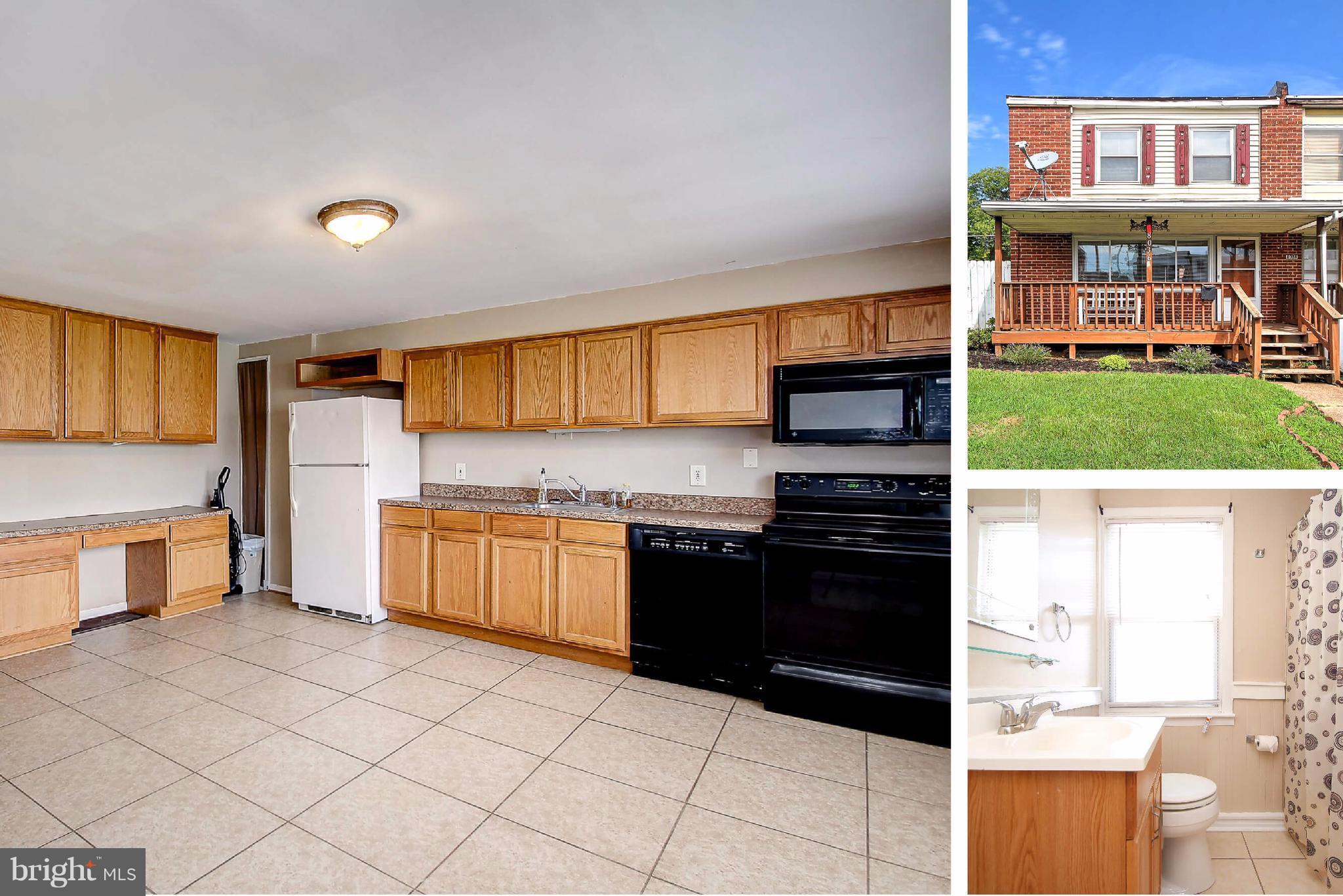 8036 Wynbrook Road Baltimore, MD 21224 - Photo 1 of 30 a kitchen with stainless steel appliances a stove and more cabinets