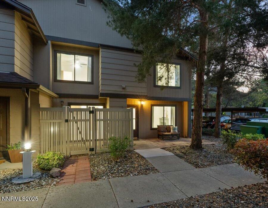 4580 Matich Drive, Unit FIRST RIGHT INTO COMPLEX THEN PARK ITS RIGHT THERE Reno, NV 89502 - Photo 52 of 55 Front Twilight 05-4580 Matich Dr-144