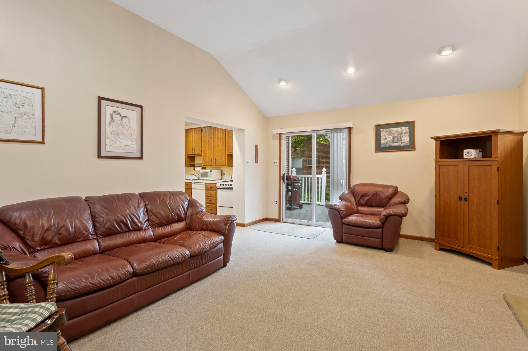 Vaulted Ceiling in Family Room
