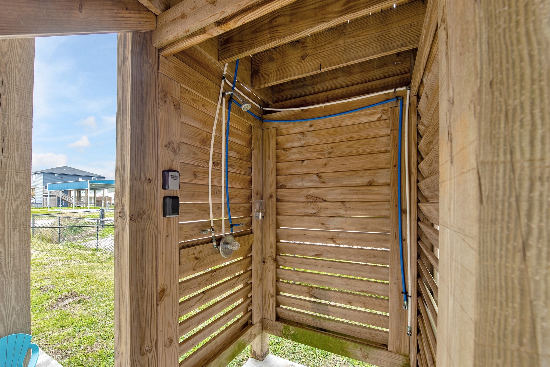 858 South East Road Crystal Beach, TX 77650 - Photo 9 of 44 a bathroom with a shower