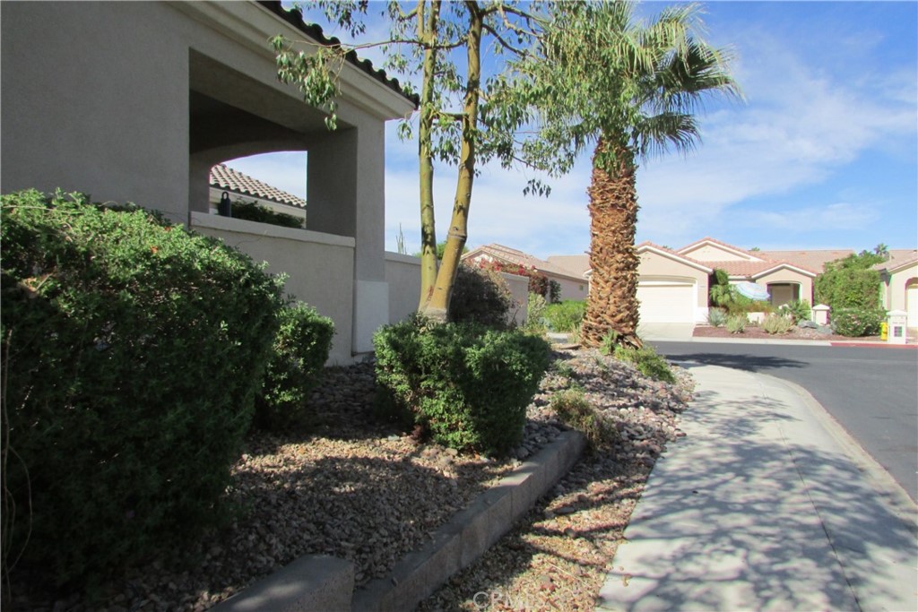 78281 Bovee Circle Palm Desert, CA 92211 - Photo 7 of 38 a vase of flowers sitting on a floor in front of a door